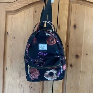 Herschel Supply Company Women's Floral Backpack - Black and Pink